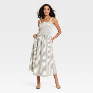 Universal Thread - Women's Woven Maxi Sundress - Universal Thread Cre Cream